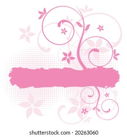 abstract floral design, vector illustration