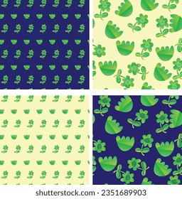 Resumen de diseño floral, fondo de ilustración vectorial diseñado para textiles o para impresión