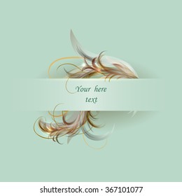Abstract floral design. Vector illustration. 