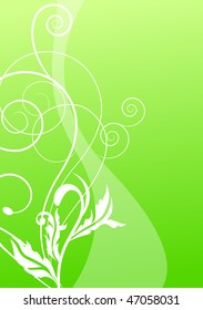 Resumen de diseño floral. Ilustración vectorial.