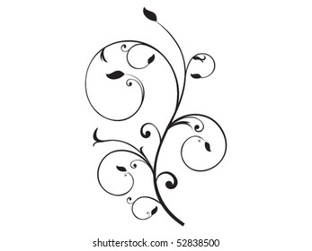 abstract floral design vector illustration
