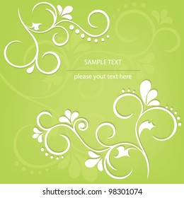 Abstract floral design. Vector illustration.