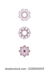 Plantilla de vector de diseño floral abstracta