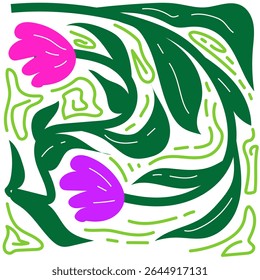 Design floral abstrato com cores vibrantes (5)