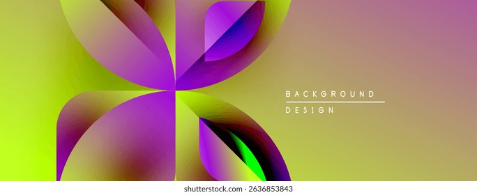 Abstract floral design. Vivid colors blend, creating dynamic visual impact. Gradient shades offer smooth transitions. Modern aesthetic.