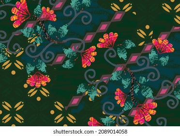 Abstract floral design, wall art, vector design illustration. creative graphic design shapes with textured geometric shapes. minimalistic abstract geometric face. EPS 10