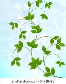  	Abstract floral ecology background vector