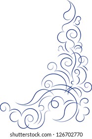 Abstract floral element