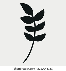 Abstract floral element shape vector illustration