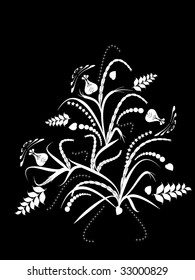 abstract floral elements