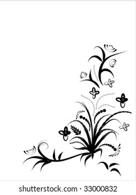 abstract floral elements
