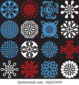 abstract floral elements