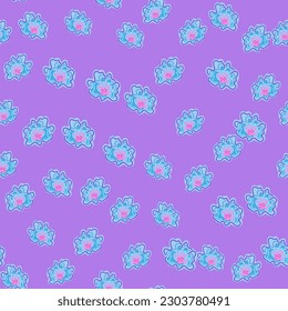 Abstract floral endless background. Chamomile flower seamless pattern, elegantly in a simple style. For fabric design, textile print, wrapping paper, cover. Vector illustration