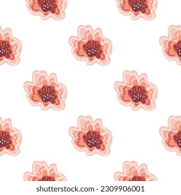 Resumen de fondo floral interminable. Flor de camomila sin fisuras, elegantemente en un estilo sencillo. Para el diseño de tejidos, impresión textil, papel de envoltura, cubierta. Ilustración del vector