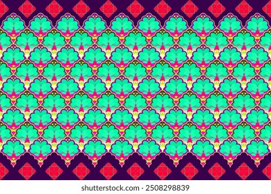 Abstract floral ethnic pattern design. Vector design for business wallpaper, background, pattern.