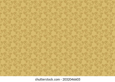 Abstract floral fabrics pattern design. Seamless vector for multiple usage 