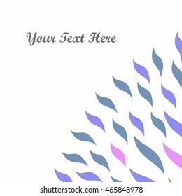 Abstract Floral flower background. place for text. vector background template illustration