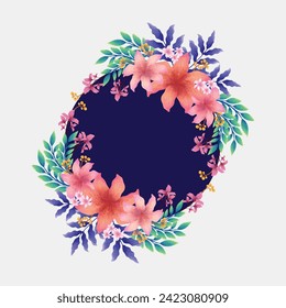 Abstract floral flower pattern design vector