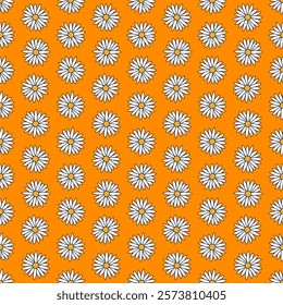 abstract floral flower seamless pattern background vector