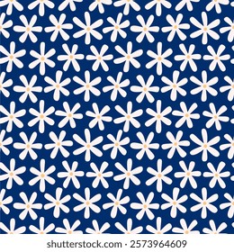 abstract floral flower seamless pattern background vector