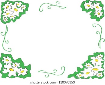 Abstract floral frame.