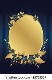 abstract floral frame