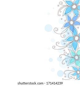 abstract floral frame