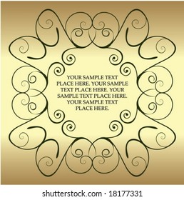 abstract floral frame