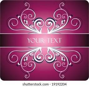 abstract floral frame