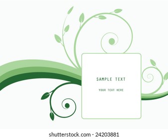 abstract floral frame
