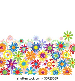 Abstract floral frame