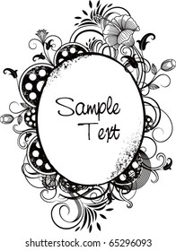 Abstract Floral Frame