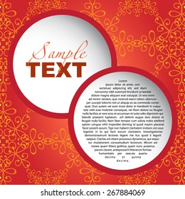 Abstract floral frame background.