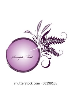 abstract floral frame, background