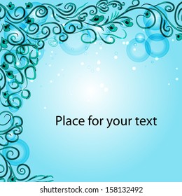 abstract floral framework for your design eps10 vector