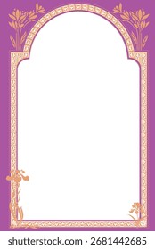 Elementos Fronterizos de Puerta Floral Abstractas