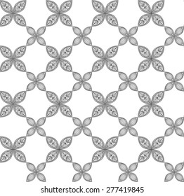 Abstract floral geometric pattern.