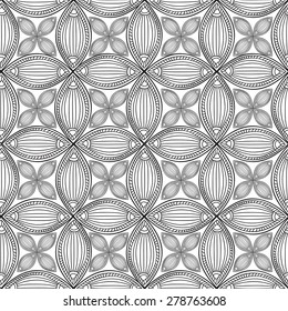 Abstract floral geometric pattern.