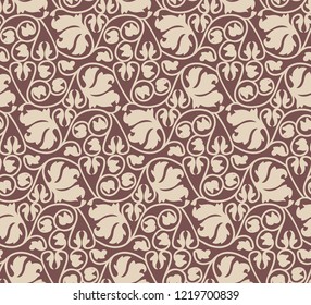 Abstract floral geometric pattern design print.