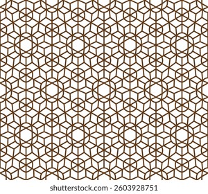 Abstract floral and geometric pattern featuring a seamless decorative lattice design ideal for vector backgrounds, architectural louvers, fabric, print, wallpaper, banners and modern design projects.