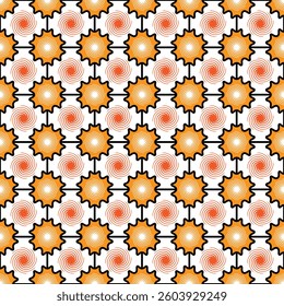 Abstract floral and geometric pattern featuring a seamless decorative lattice design ideal for vector backgrounds, architectural louvers, fabric, print, wallpaper, banners and modern design projects.