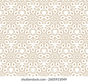 Abstract floral and geometric pattern featuring a seamless decorative lattice design ideal for vector backgrounds, architectural louvers, fabric, print, wallpaper, banners and modern design projects.