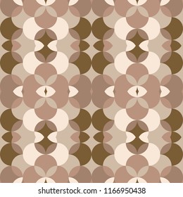 Abstract floral geometric seamless pattern . Kaleidoscopic, multicolor shapes.