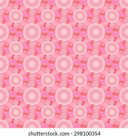 abstract floral geometric  seamless pattern - vector illustration