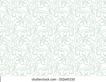 Abstract floral geometric seamless pattern. Vector background. Colorless texture. Decorative illustration for print, web.