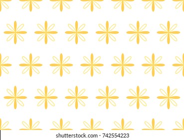 Abstract Floral Geometric Seamless Pattern Background 

