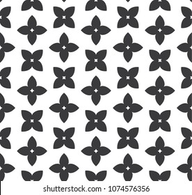 Abstract Floral Geometric Seamless Repeat Vector Pattern for Scrapbook, Print, Poster, Wallpaper, etc.