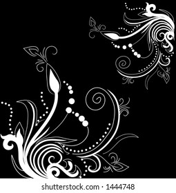 Abstract floral graphic design