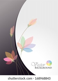 Abstract Floral Graphic Design Background