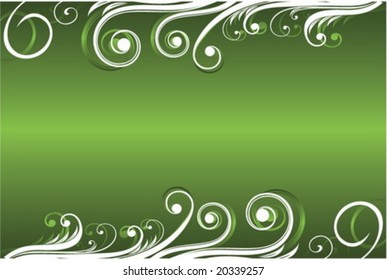 abstract floral green background